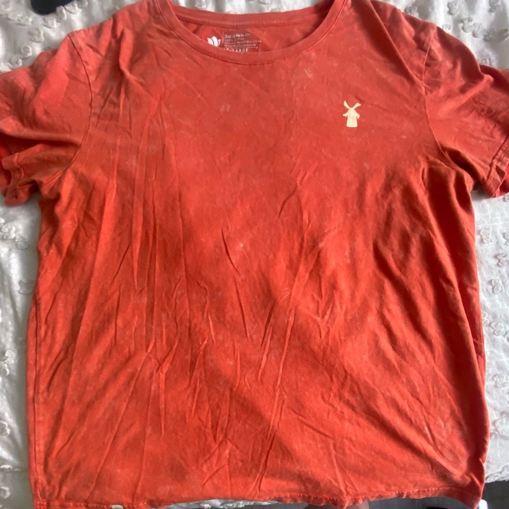 Dutch Bros t shirt orange x-large men’s xl , women’s xxl